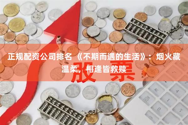 正规配资公司排名 《不期而遇的生活》：烟火藏温柔，相逢皆救赎